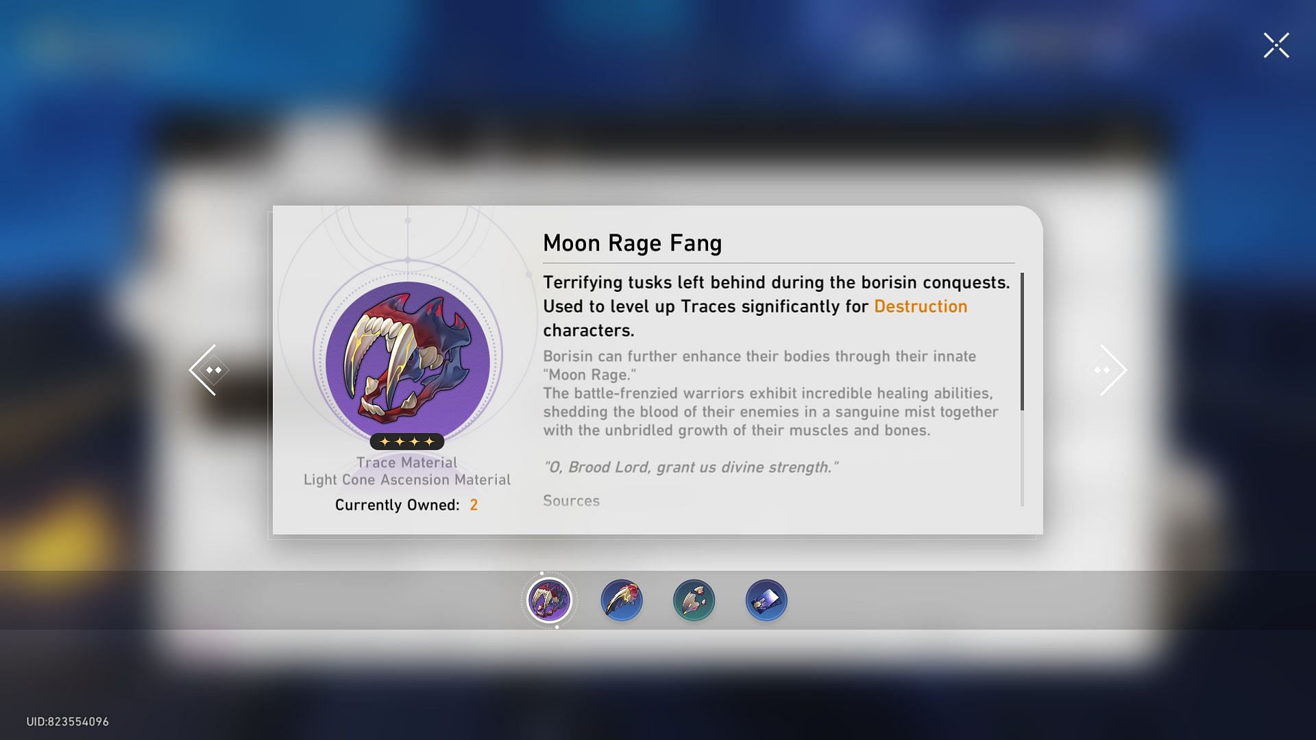 Moon Rage Fang (Image via Sportskeeda Gaming || HoYoverse)